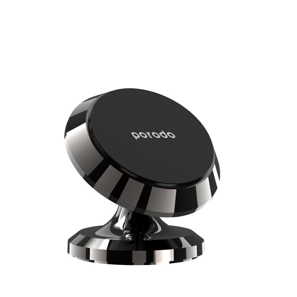 Porodo 4 Circular Discs Magnetic Car Mount Black detail view