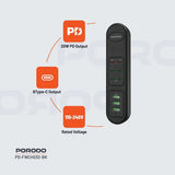 Porodo 50W Multi-Port USB Charging Hub detail view