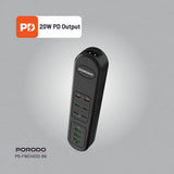 Porodo 50W Multi-Port USB Charging Hub ports view