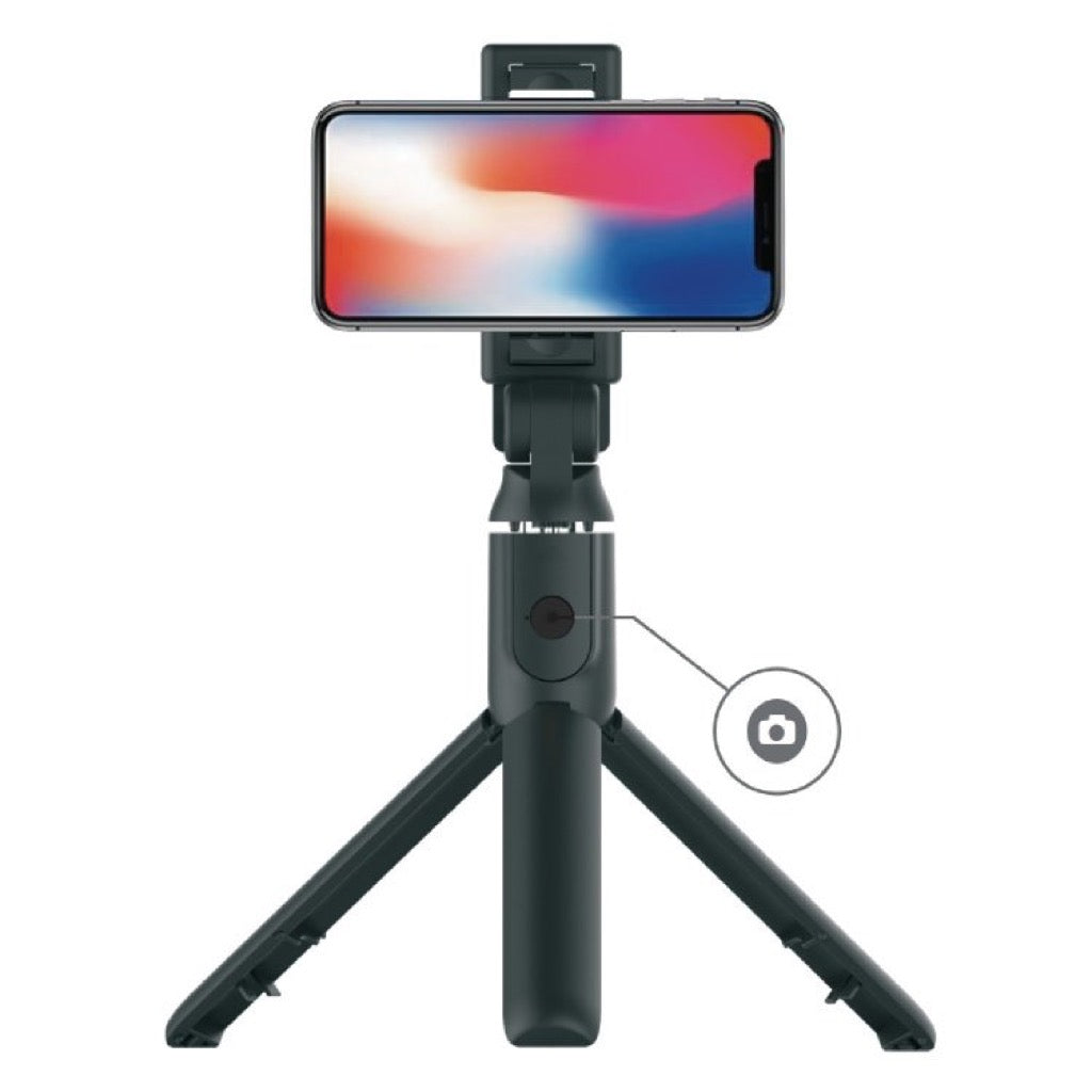 Porodo Bluetooth Selfie Stick with Tripod Stand and Remote Shutter Black