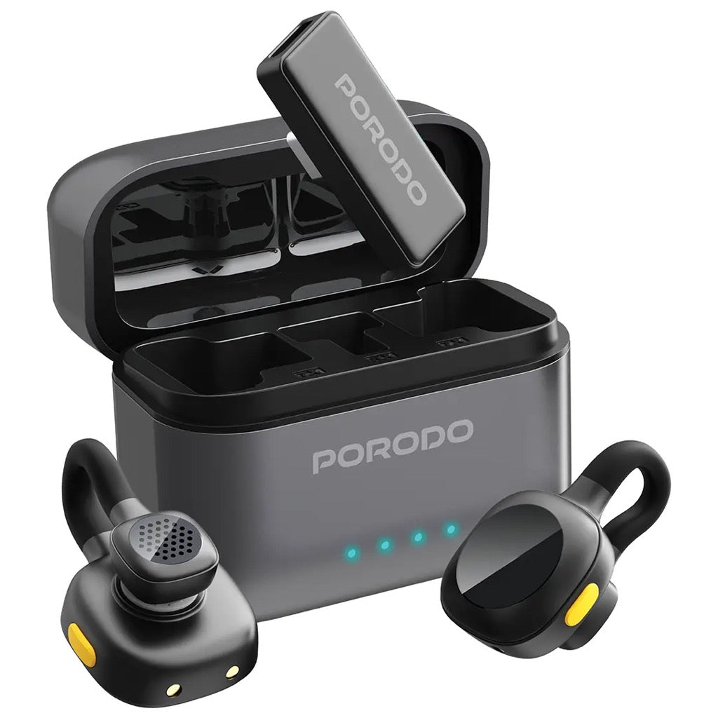 Porodo Movo Lavalier Microphone Type-C Connector - Black