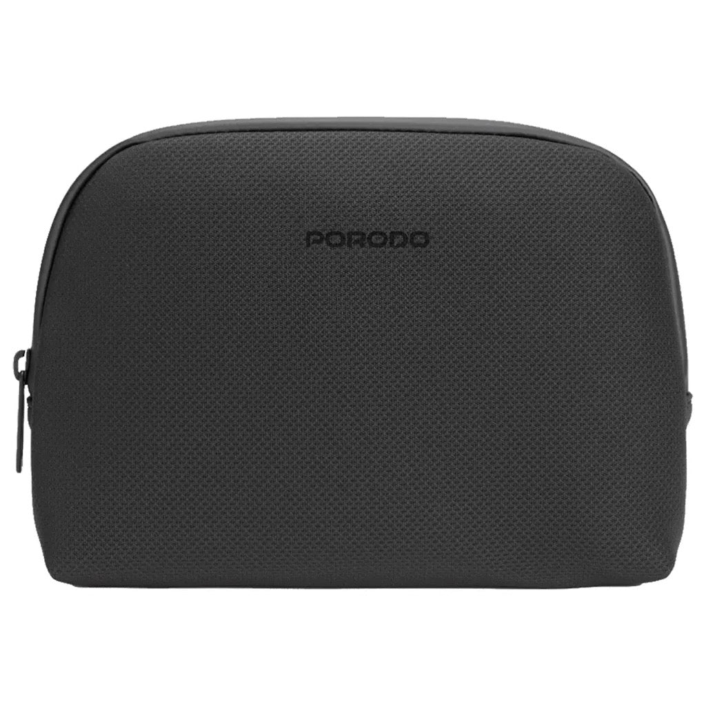 Porodo Geneva Tech Accessory Pouch Black front view