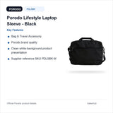 Porodo Lifestyle Laptop Sleeve - Black - key features