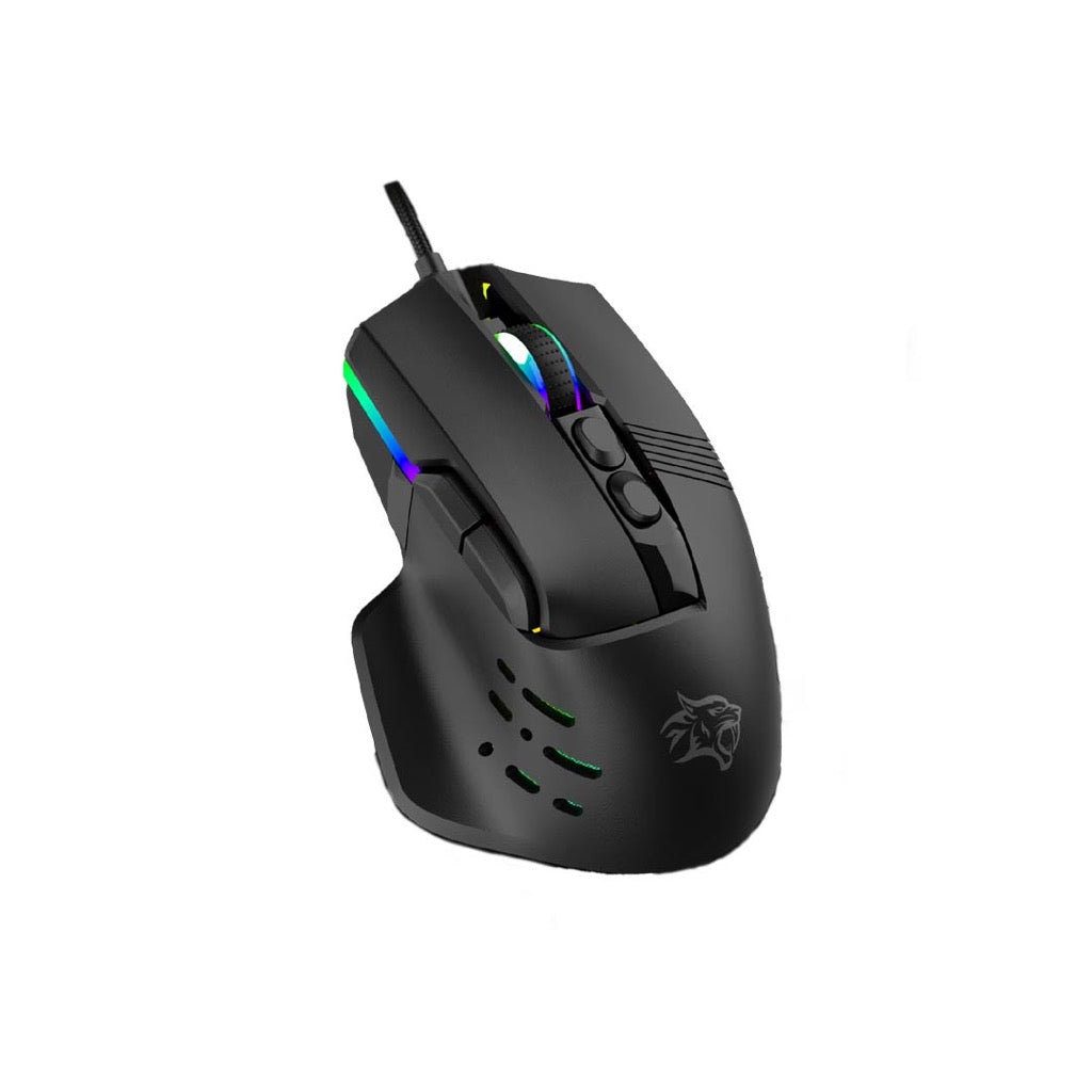 Porodo Gaming 9D Wired Gaming Mouse 12800 DPI Black