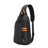 Porodo Gaming Water-Resistant PU Sling Bag with USB-C Port Black