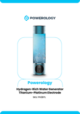 Powerology 260ml Hydrogen Water Bottle with OLED official Powerology guide image 1