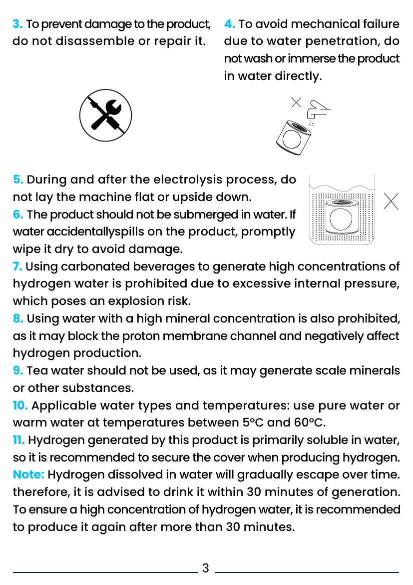 Powerology 260ml Hydrogen Water Bottle with OLED official Powerology guide image 3