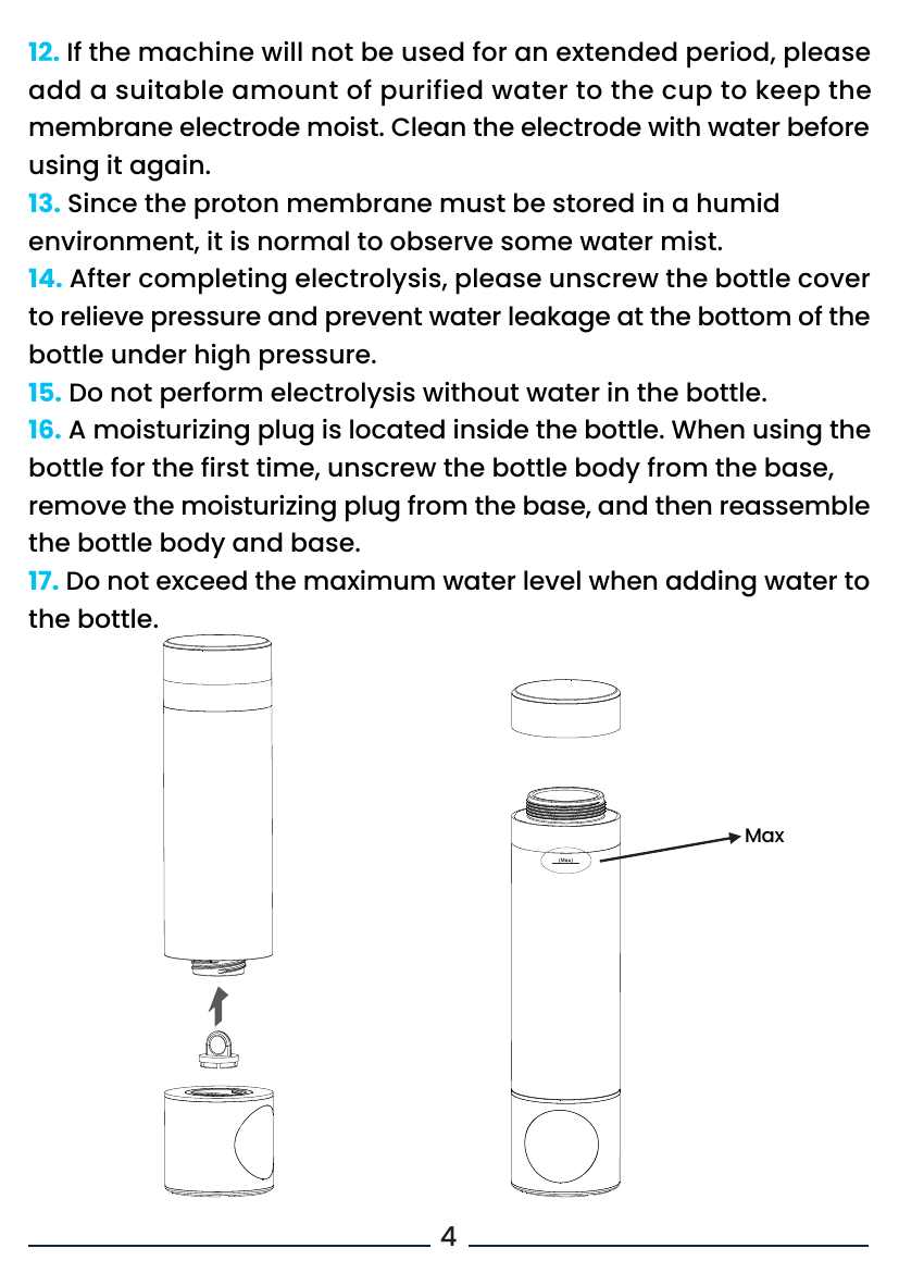 Powerology 260ml Hydrogen Water Bottle with OLED official Powerology guide image 4