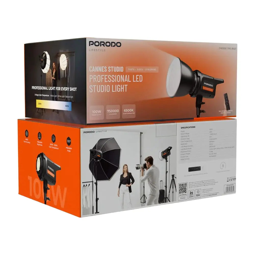 Porodo Lifestyle Cannes Studio Professional LED Studio Light