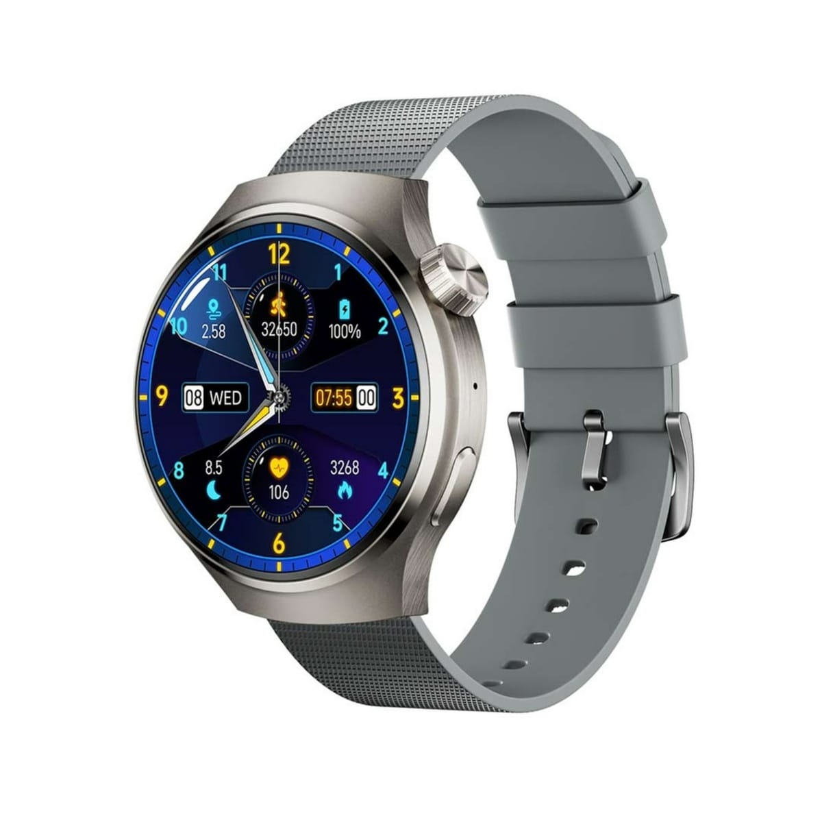 Porodo Sfera AMOLED Smart Watch Silver Gray