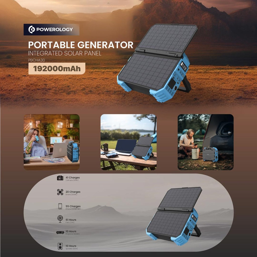 Powerology 614Wh 600W Solar Power Generator official product image 6
