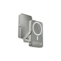 Powerology 10000mAh magnetic power bank in Grey front view