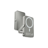 Powerology 10000mAh magnetic power bank in Grey front view