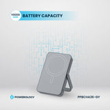 Powerology magnetic power bank Grey 20W USB-C PD feature