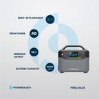 Powerology 384Wh 600W Portable Power Generator official product image 10