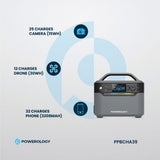 Powerology 384Wh 600W Portable Power Generator official product image 11