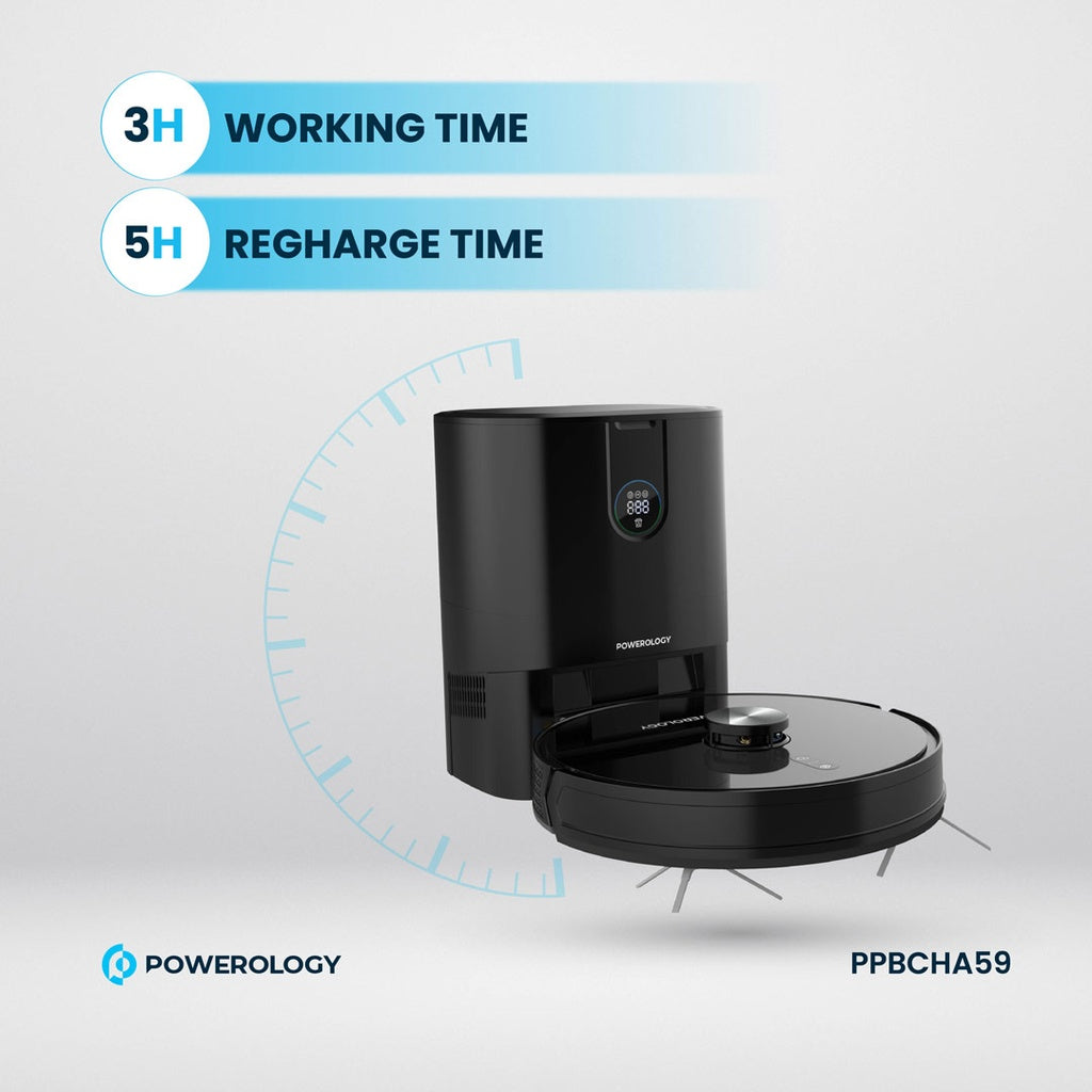 Powerology Smart Station Robot Vacuum and Mop - official view 4