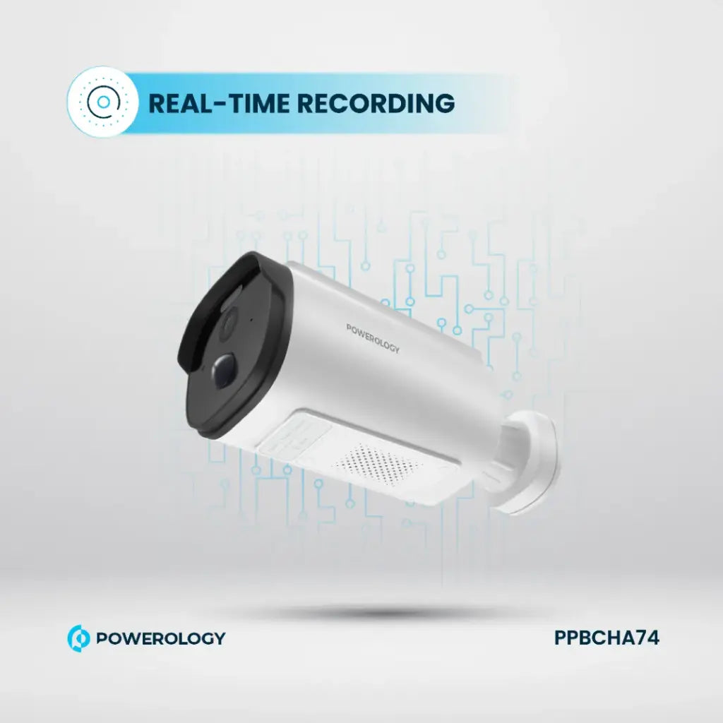 Powerology Built-In Solar Outdoor Camera - official view 3