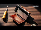 LORZOR Pop-Up RFID Leather Wallet for Men