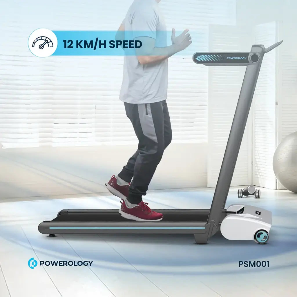 Powerology Folding Treadmill with 5-Level Incline - official view 3
