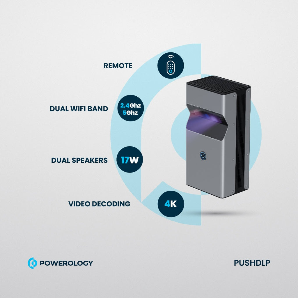 Powerology 4K Ultra-Short-Throw DLP Projector - official view 3