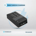 Powerology 2500W 4-Outlet Power Strip with Retractable Cables official product image 6
