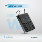 Powerology 2500W 4-Outlet Power Strip with Retractable Cables official product image 8