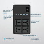 Powerology 2500W 4-Outlet Power Strip with Retractable Cables official product image 9