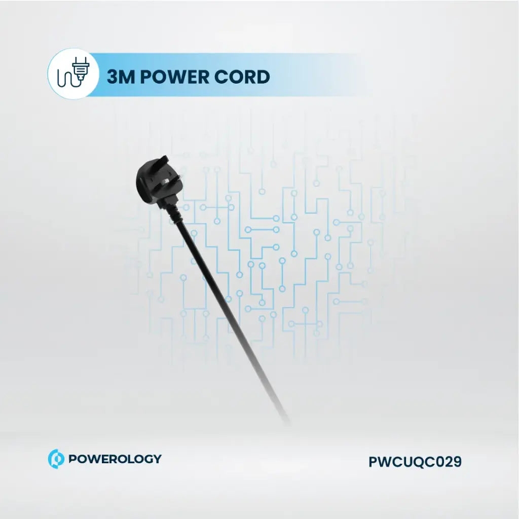 Powerology 2500W 4-Outlet Power Strip with Retractable Cables official product image 12