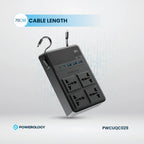Powerology 2500W 4-Outlet Power Strip with Retractable Cables official product image 13