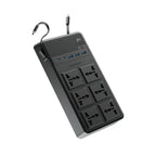 Powerology 2500W 6-Outlet Power Strip with Retractable Cables - official view 1