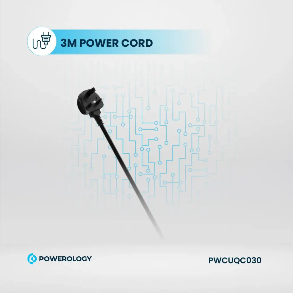 Powerology 2500W 6-Outlet Power Strip with Retractable Cables official product image 9