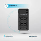Powerology 2500W 6-Outlet Power Strip with Retractable Cables official product image 11