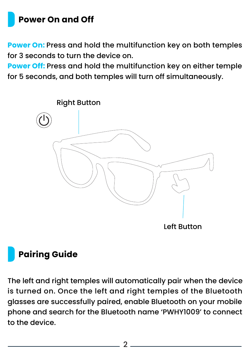 Powerology Nice Smart Audio Sunglasses official Powerology guide image 1