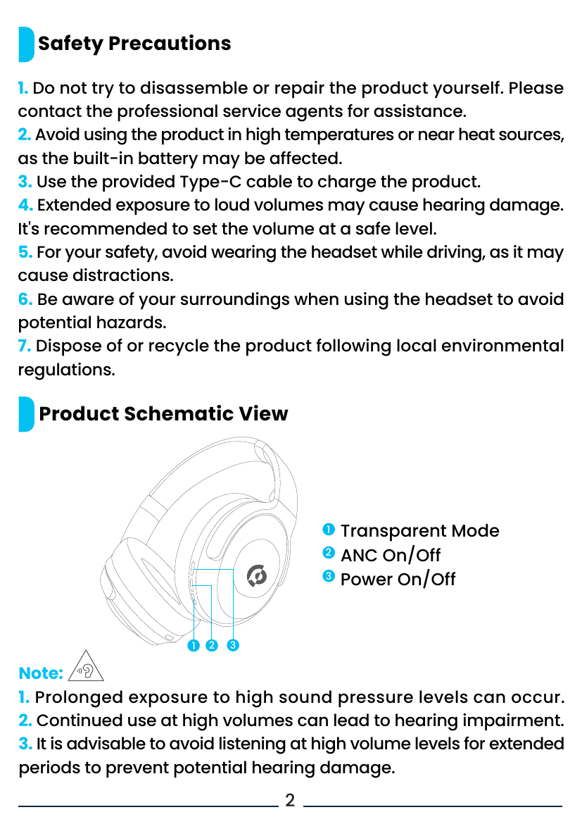 Powerology Hybrid ANC Wireless Headphones official Powerology guide image 2