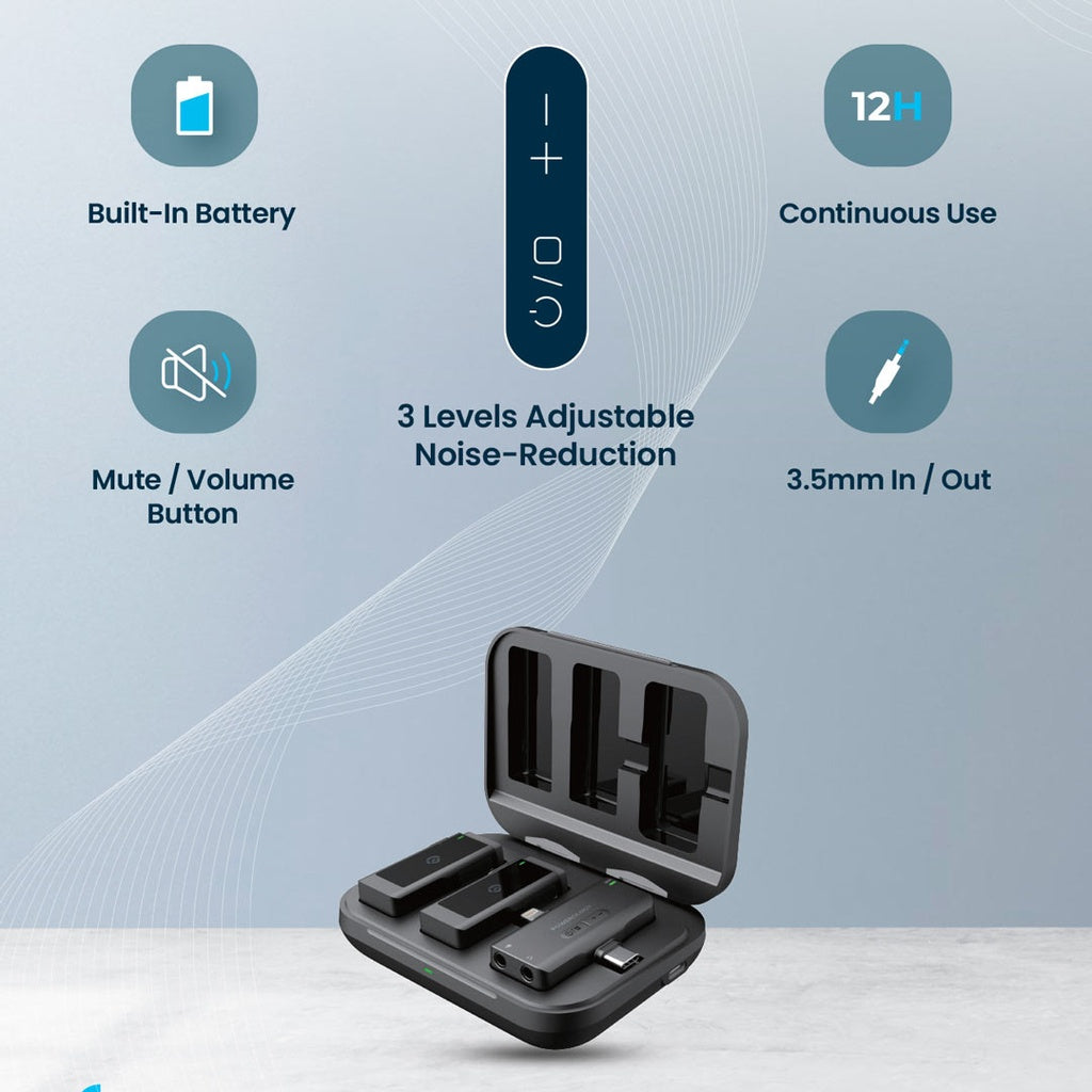Powerology MFi Dual-Connector Wireless Lavalier Microphone official product image 7