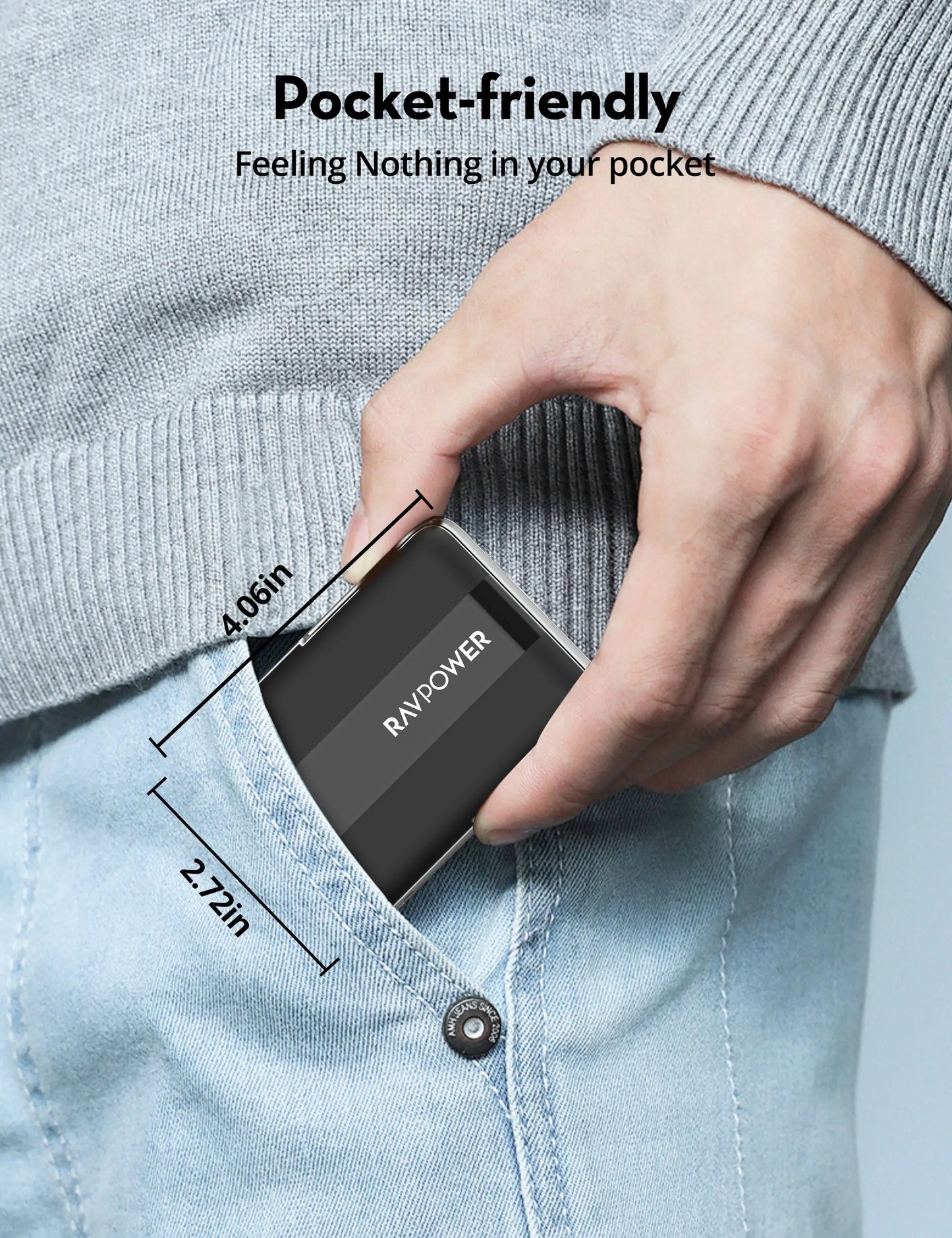 RAVPower RP-PB1217 10000mAh Qi2 Magnetic Power Bank