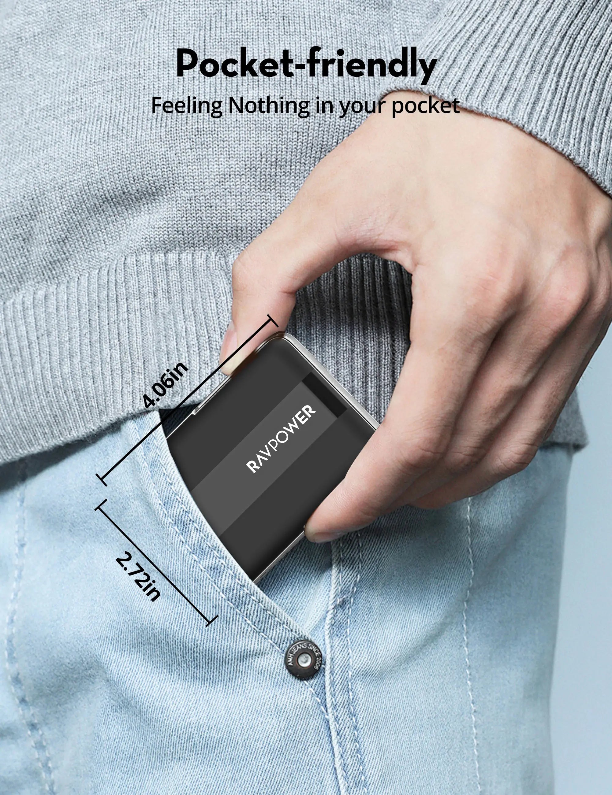 RAVPower RP-PB1217 10000mAh Qi2 Magnetic Power Bank