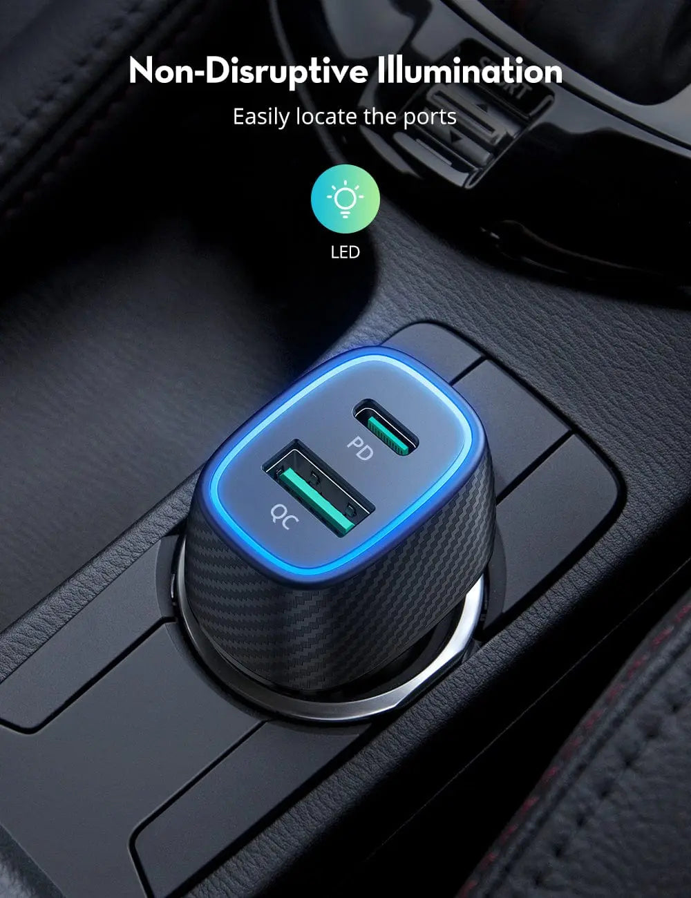 RAVPower RP-VC009 48W Dual-Port Car Charger