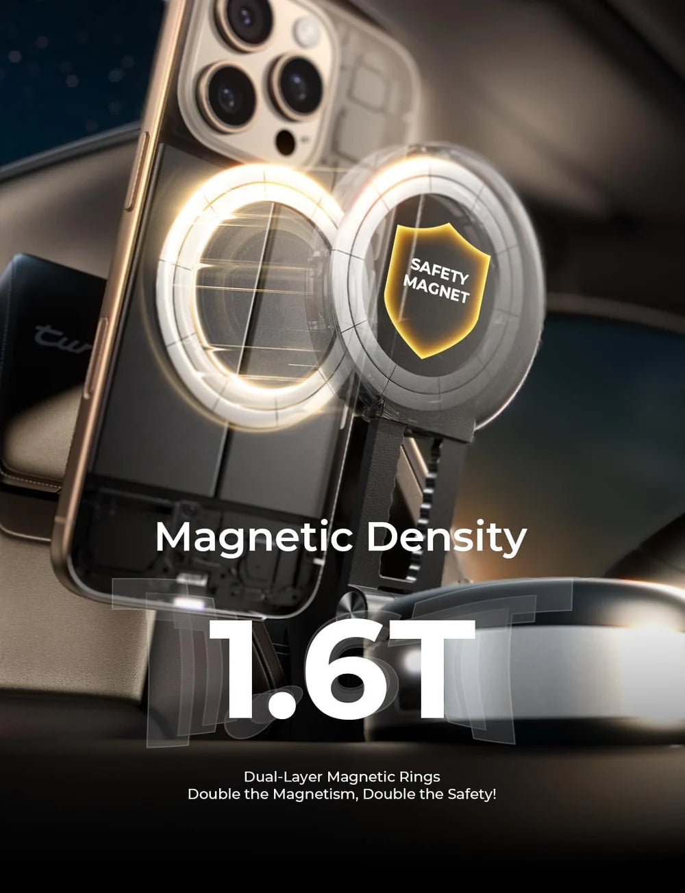 LISEN Suction Adjustable Magnetic Phone Mount