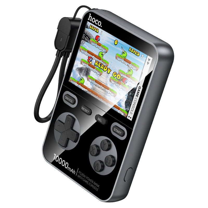 Q47 Shine Power Bank 10000mAh PD20W with Built-In Retro Game Console