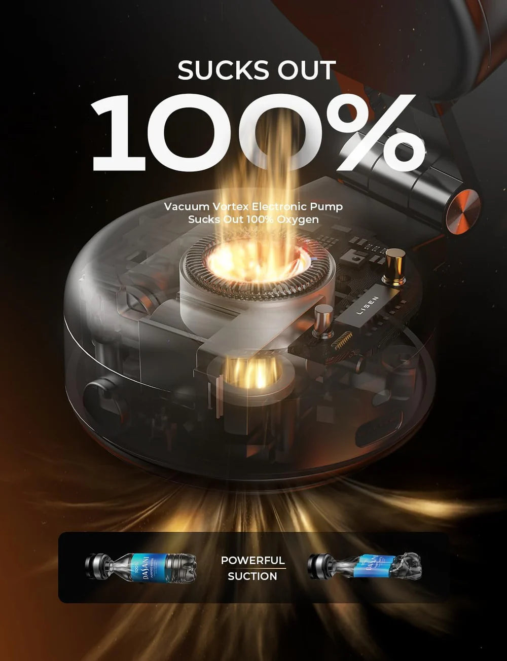 LISEN Suction Adjustable Magnetic Phone Mount