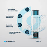 Powerology 260ml Hydrogen Water Bottle with OLED