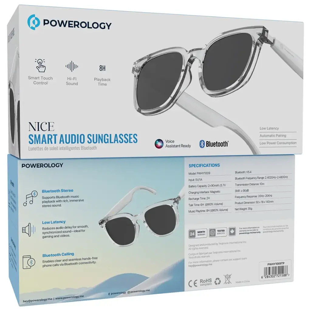 Powerology Nice Smart Audio Sunglasses