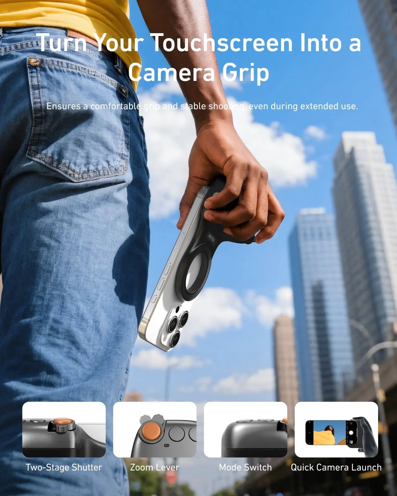 TELESIN Fun Shot Magnetic Grip 2