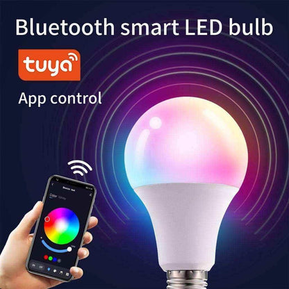 Tuya 9W Smart Light Bulb Bluetooth / Wifi E27 Dimming RGB Ambient Lamp Support Music Rhythm Timing Setting - Saleshubstore