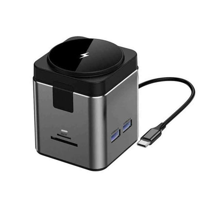 WIWU Wi-W025 Cube Hub 9-in-1 Multi-Port Docking Station Hub - Saleshubstore