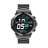 WiWU SW03 AMOLED Smartwatch Black Metal With FREE Black Silicone Band - Saleshubstore