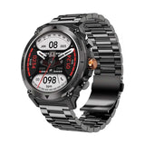 WiWU SW03 AMOLED Smartwatch Black Metal With FREE Black Silicone Band - Saleshubstore