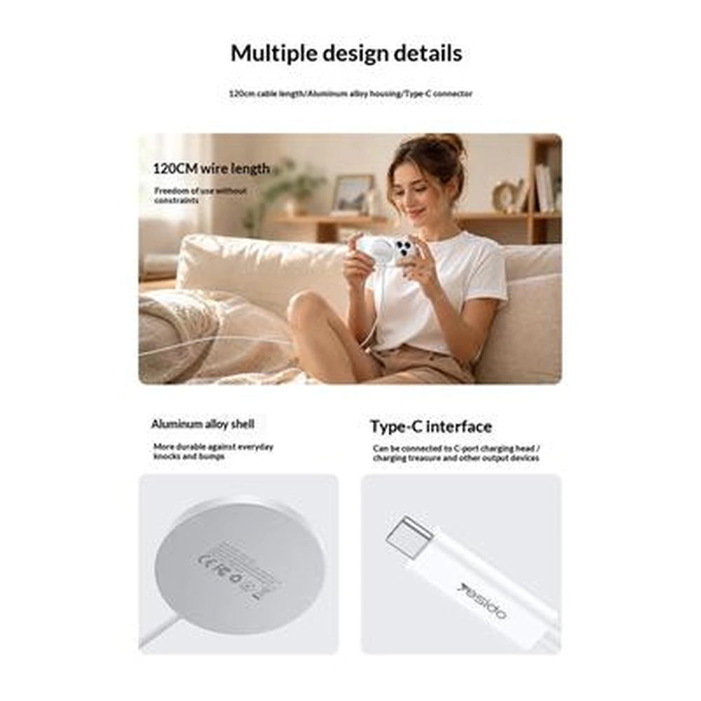 Yesido DS41 Qi2.2 25W Magnetic Wireless Charger